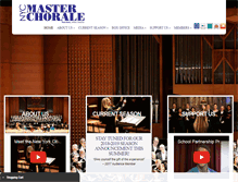 Tablet Screenshot of nycmasterchorale.net